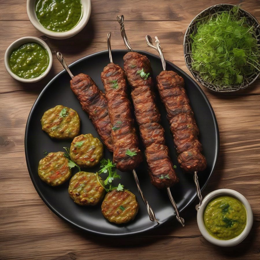 Seekh kababs