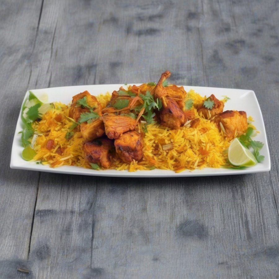 Chicken tikka biryani